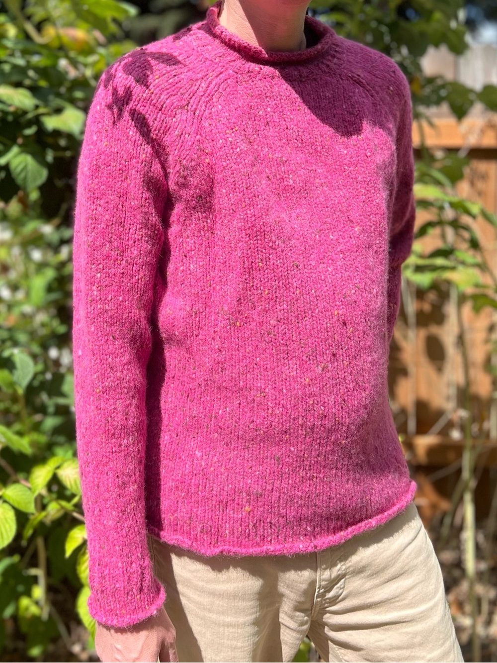 100% Wool Pink Knit Sweater